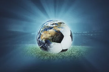 Crédence de cuisine en verre imprimé Foot Monde - Football