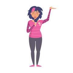 Musical style. Vector. Cartoon.