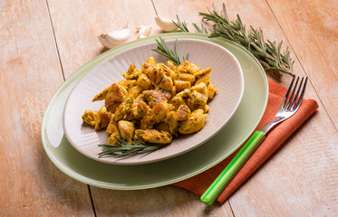 chicken stew with rosemary and garlic