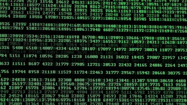 Moving Computer Codes on a monitor 
