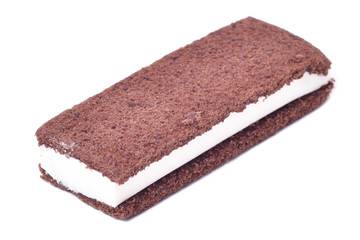 Ice Cream sandwich isolated on white