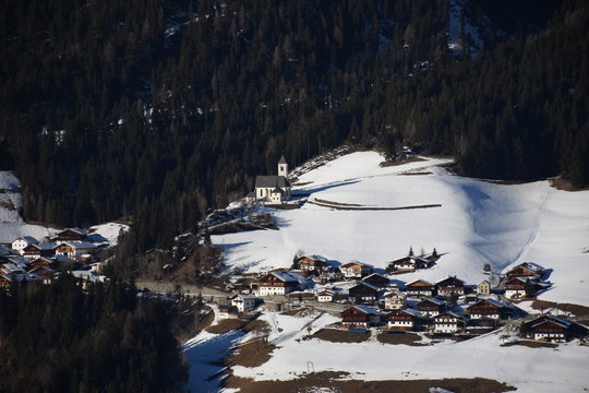 Osttirol, Pustertal, Sillian, Thurntaler, Lienzer Dolomiten, Dorf, Markt, Winter, Lienz, Tessenberg, Strassen, Panzendorf, Tassenbach, Heinfels, Tal, Bichl, Hinterburg