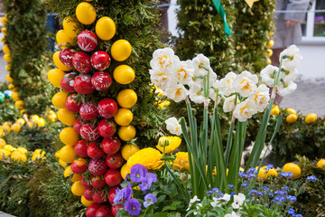 Detail aus dem Osterbrunnen in Oberstadion © Klaus Brauner
