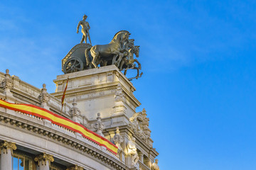 Fototapeta na wymiar Madrid Architecture Background