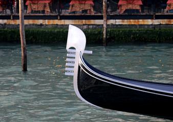 Bow of gondola Symbol of Venice Island in Italy © ChiccoDodiFC