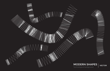 Abstract shapes geometric background science technology