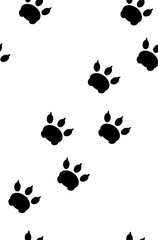 Pattern from the traces of a pet,vector