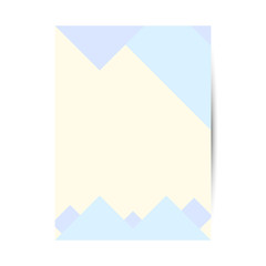 Cover for a book, notebook and diary in the form of an abstraction with triangles and rhombuses encircling the mountains,vector