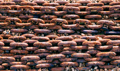 rusted chain