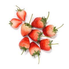 Strawberry isolated on white as background