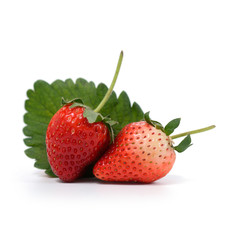 Strawberry isolated on white as background