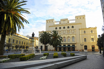 Fototapeta na wymiar Plaza de Minayo en Badajoz, Extremadura, España