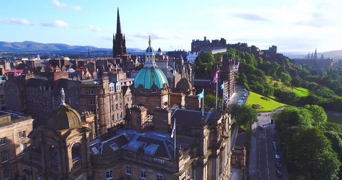 Edinburgh Scotland aerial