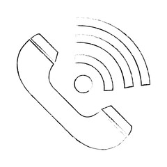 telephone service isolated icon vector illustration design