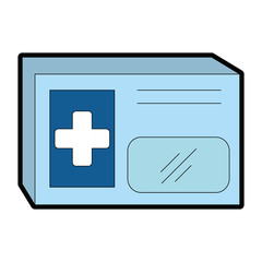 medical box isolated icon vector illustration design