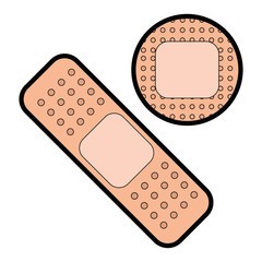 medicinal bandages isolated icon vector illustration design