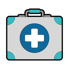 Obraz premium medical kit isolated icon vector illustration design