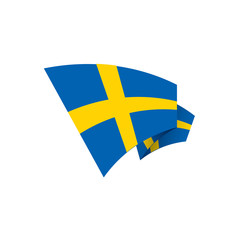 Sweden flag, vector illustration