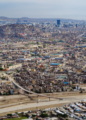 Cityscape seen from the San Cristobal Hill, Lima, Peru