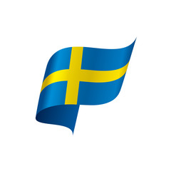 Sweden flag, vector illustration