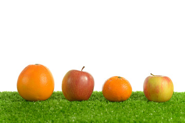 Recomposed family Abstract Orange Apples
