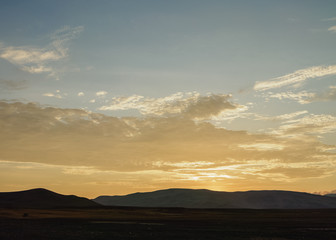 Sunset over Paracas National Reserve, Ica Region, Peru