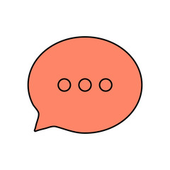 Obraz premium Chat icon. Dialog text