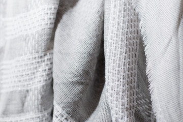 Closeup of White Fabric