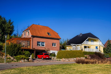 Obraz premium Burg Stargard, Wohnsiedlung