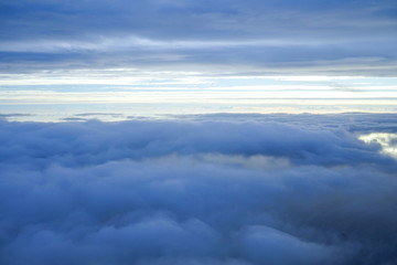 Beauitful photo made above the clouds