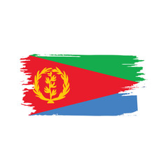 Eritrea flag, vector illustration