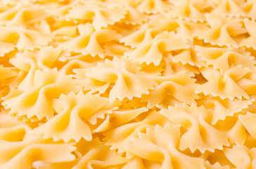 pasta in form of bows