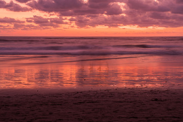Sunset on the beach
