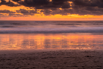 Sunset on the beach