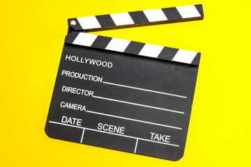 movie clapper isolated