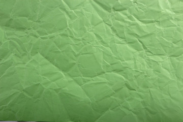 Obraz premium Green crepe Wrinkled Paper Texture background abstract