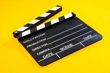movie clapper isolated