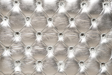 Shiny Silver Upholstery Background    