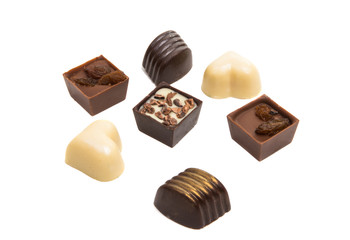 chocolate candy isolated