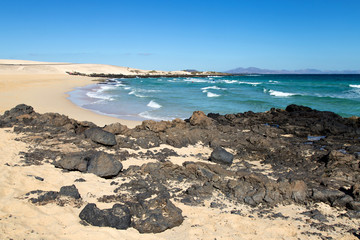Fototapeta na wymiar Spiaggia di Corralejo