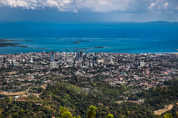 Panorama of Cebu city. Philippines