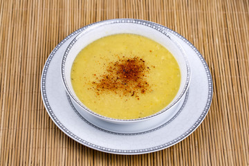Traditional delicious Turkish cuisine; lentil soup