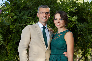 Young couple outdoors