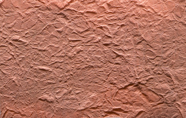 Red crumpled Wrinkled Paper Texture for background