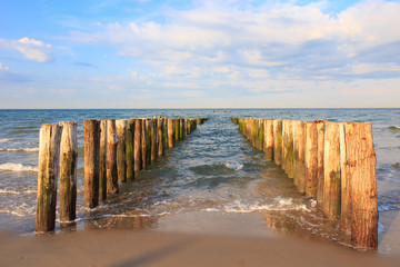 Obraz premium Am Strand von Zeeland