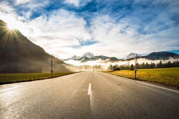 Auf dem Weg in die Berge