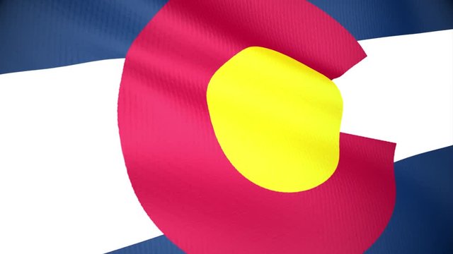 Seamless Loop Flag of Colorado