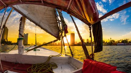 Felucca ride on the Nile, Cairo, Egypt