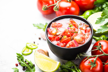 Salsa  sauce mexican food.