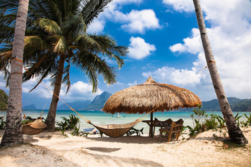 Incredible beauty of Marimegmeg  beach at Palawan,  Philippines.